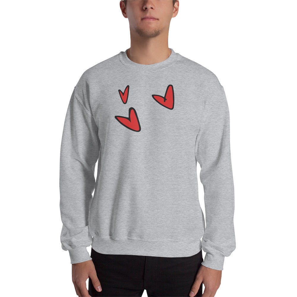 Hearts Sweatshirt unisex